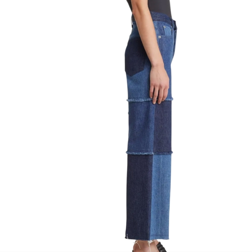 Rails The Getty Patchwork High Rise Wide Leg Jeans...Size 26
